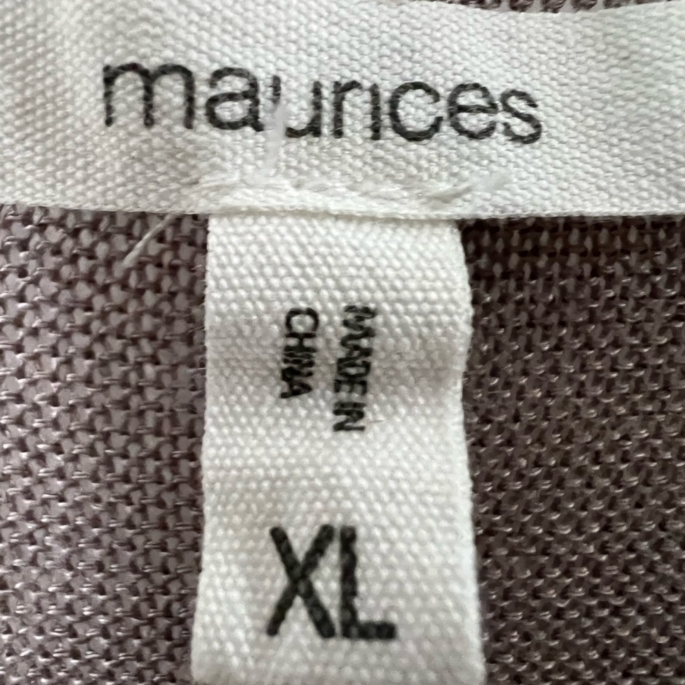 Maurices Tie Front Cardigan with 3/4 Bell Open Arms - Picture 5 of 6